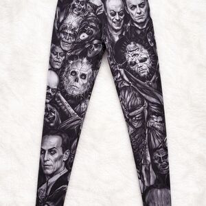 Society6 Horror Movie Villains Leggings Michael Myers Jason Chuckie Pennywise XL